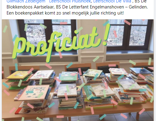 Boekenpakket gewonnen dankzij GO! Ouders